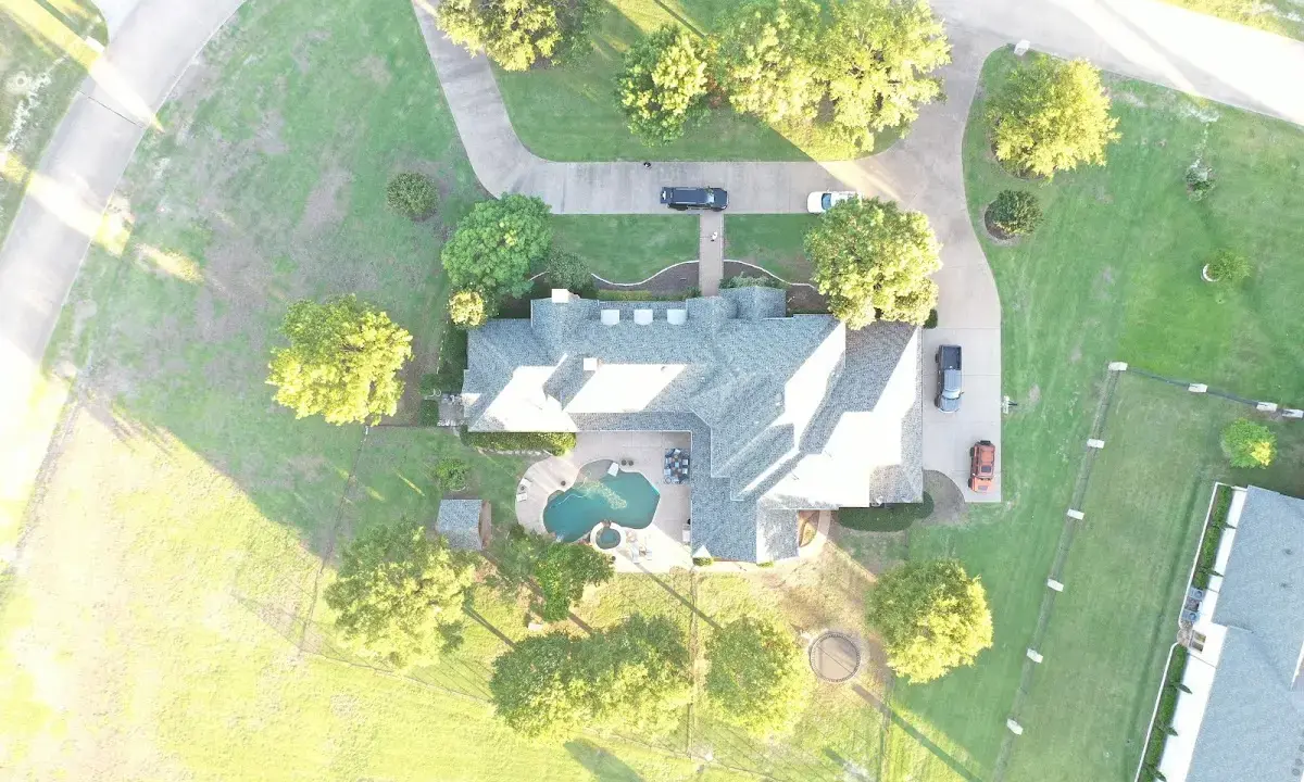 New shingle roof installation on a home in Oklahoma City